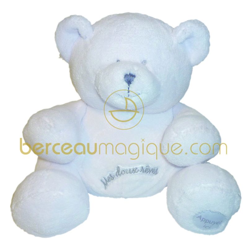 Veilleuse musicale ours blanc Doudou et Compagnie