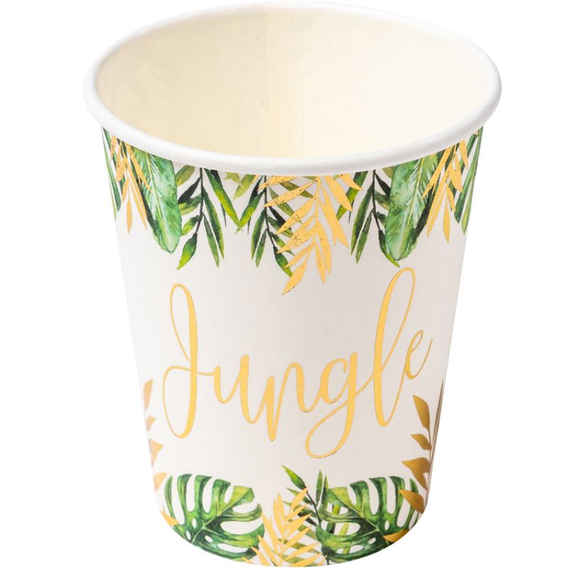 Lot de 8 gobelets en carton Tropical Fever Arty Fêtes Factory