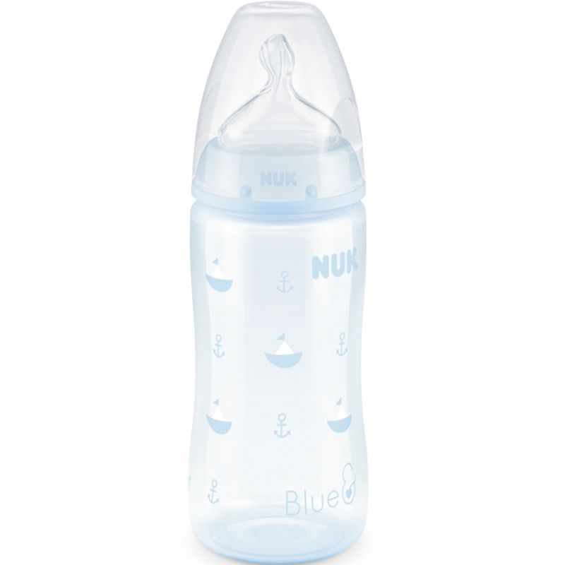 Biberon First Choice + bleu (300 ml) NUK