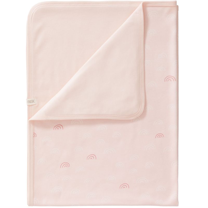 Couverture bébé Rainbow rose (80 x 100 cm) Fresk