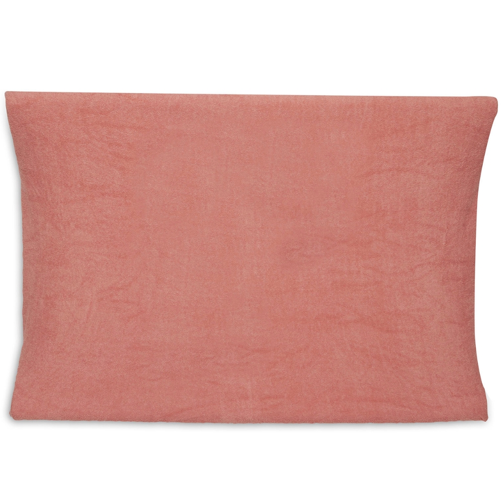 Lot de 2 housses de matelas à langer en éponge Pale Pink/Rosewood (50 x 70 cm) (Jollein) - Image 2
