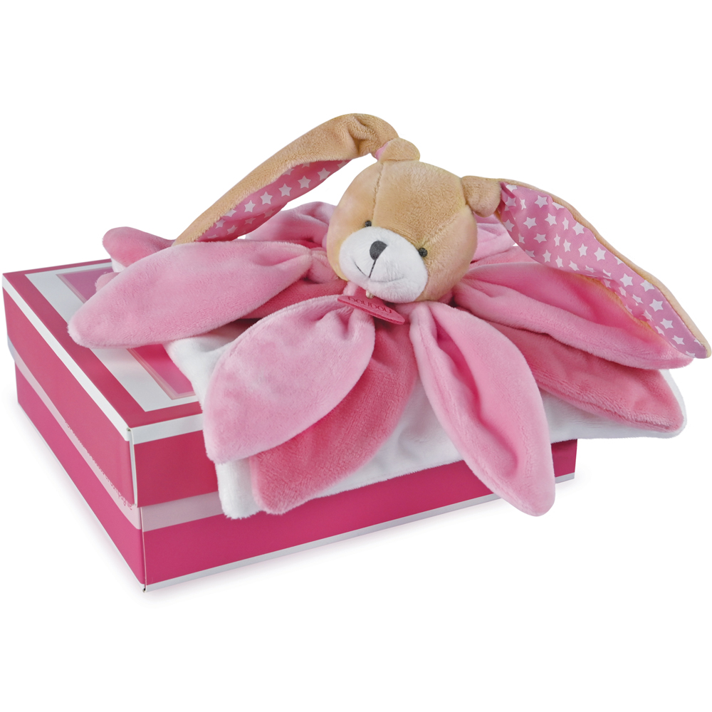 Doudou Gift Set Pink Rabbit coffret cadeau pour bébé