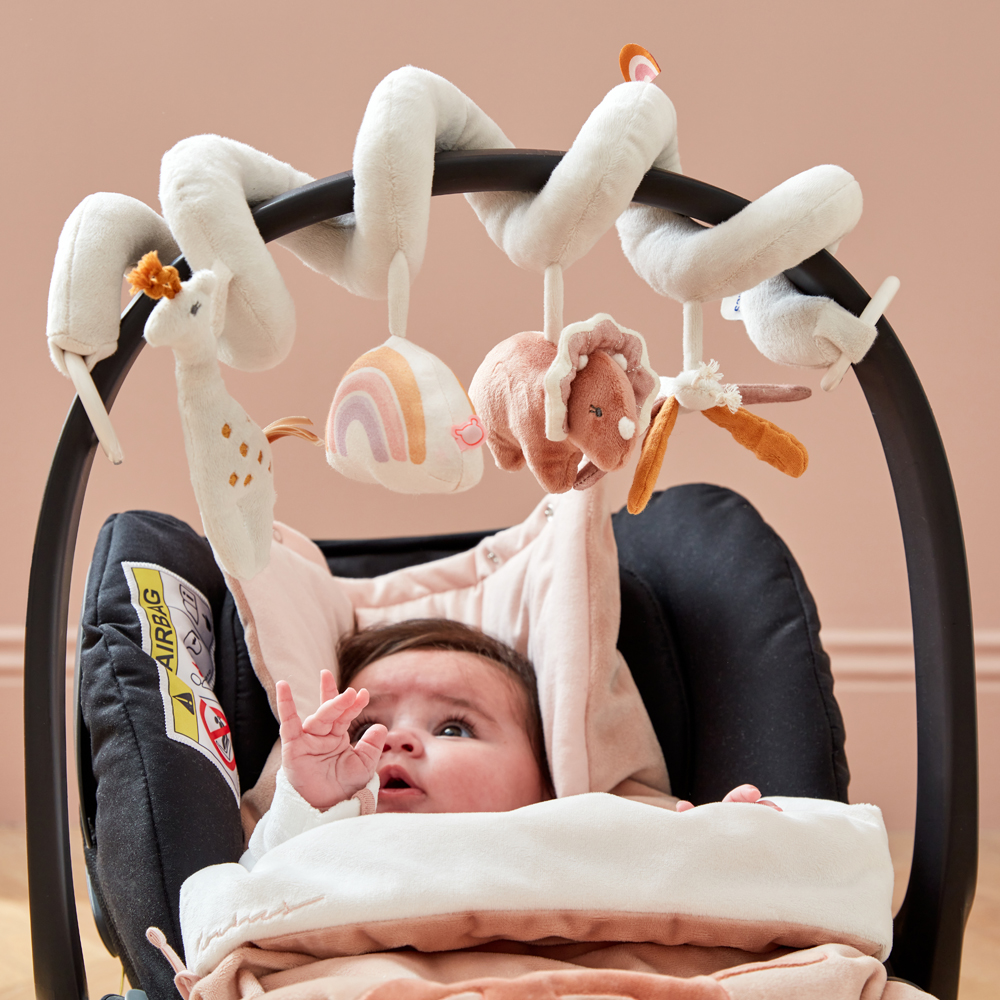 Noukies Nid D'Ange Lina & Joy Veloudoux Rose – Cocoon Douillet Pour Siège Auto, Poussette Et Sortie Maternité Dès La Naissance !