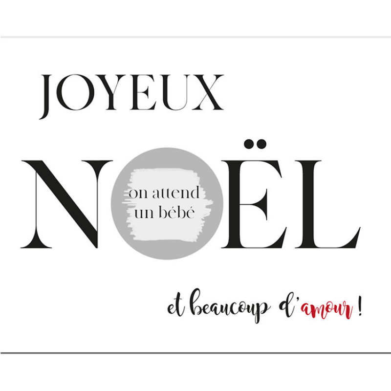 Carte A Gratter Annonce De Grossesse Joyeux Noel 10 X 8