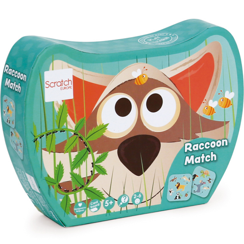 Jeu de cartes et d'observation Raton laveur - Scratch