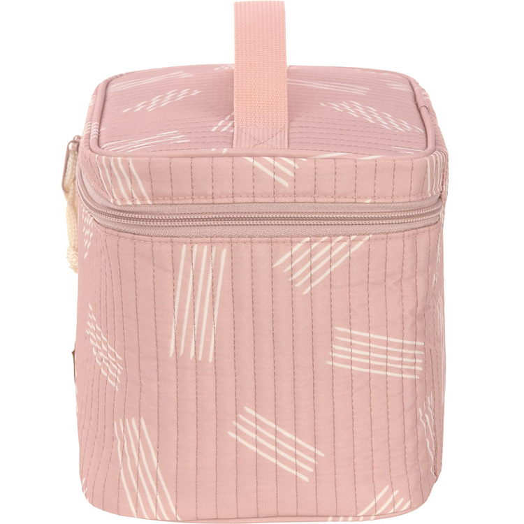 LÄSSIG Trousse de Toilette Vanity Casual - Rayures Rose - Trousse