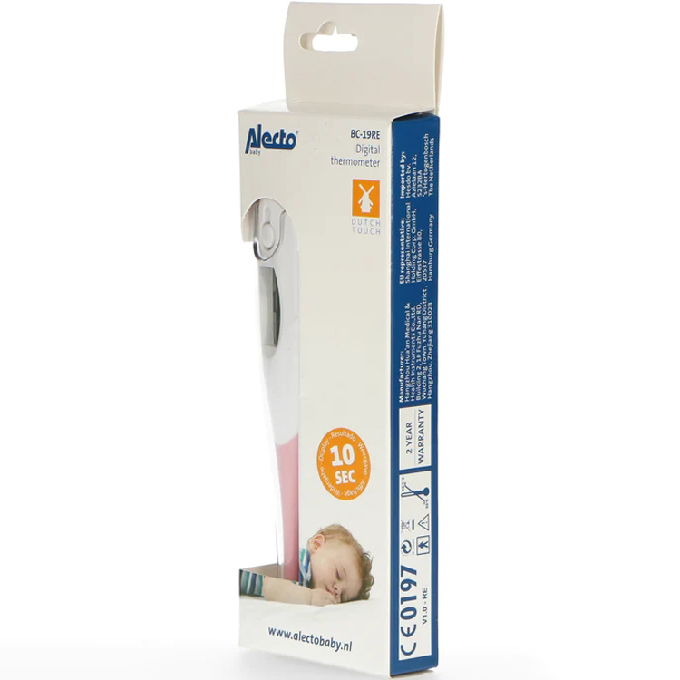 Thermomètre digital bébé rose (Alecto) - Image 3
