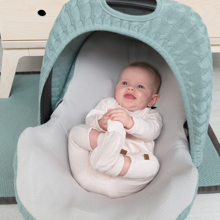 Chaussons bébé en coton bio Melange rose clair (0-3 mois) (Baby's Only) - Couverture