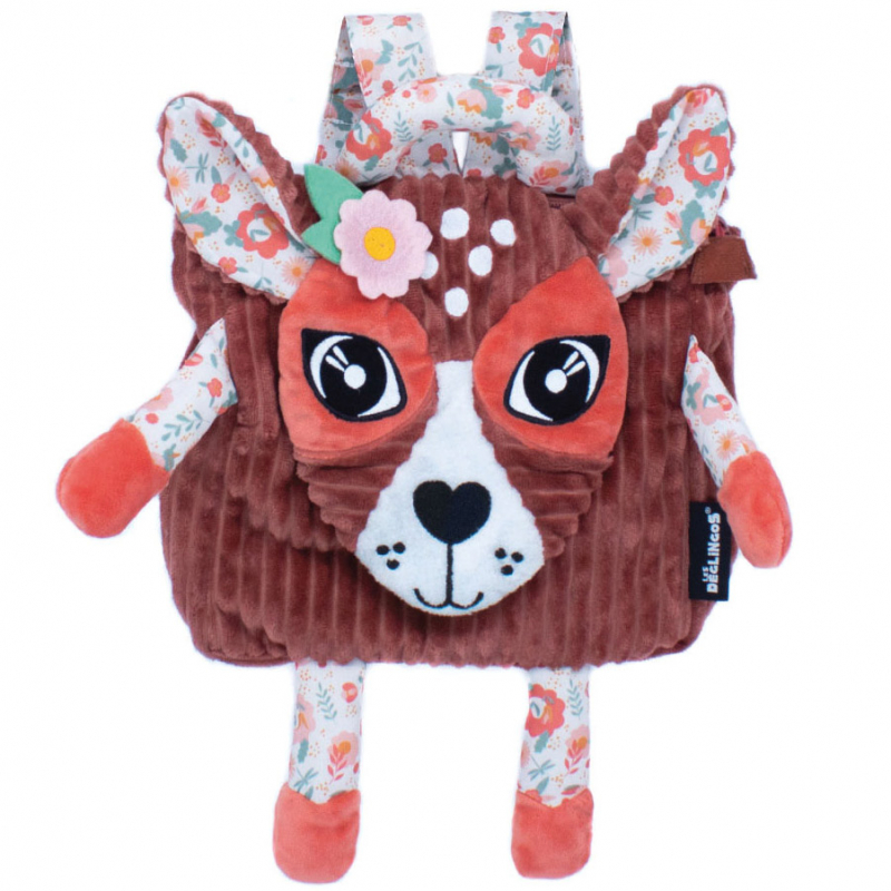 Sac A Dos Bebe Peluche Melimelos La Biche