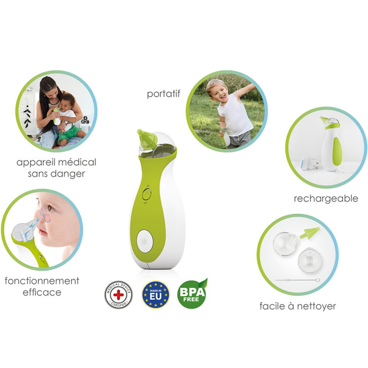 Aspirateur Nasal Portable Nosiboo Go Vert Nosiboo