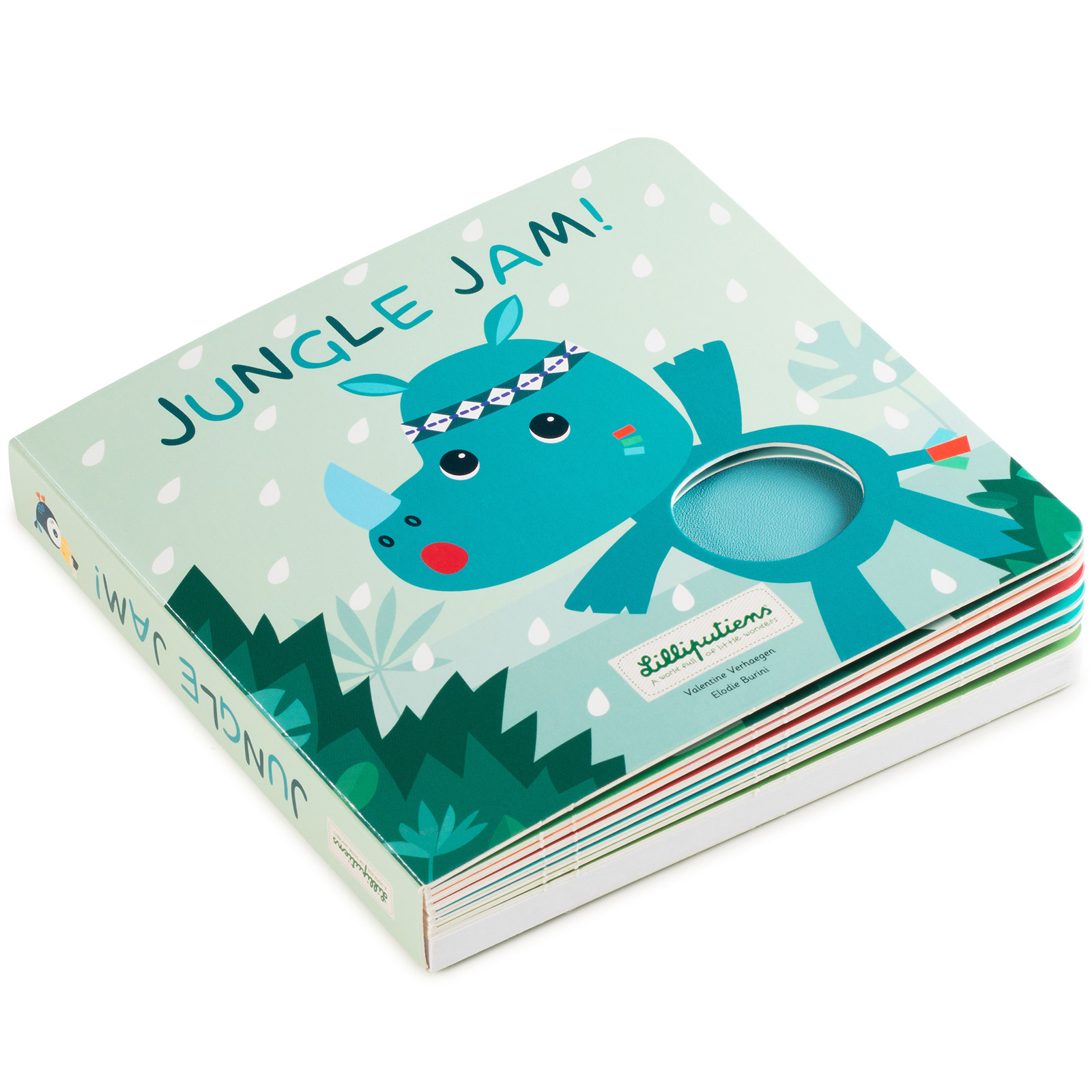Livre bébé tactile et sonore Jungle Jam : Lilliputiens