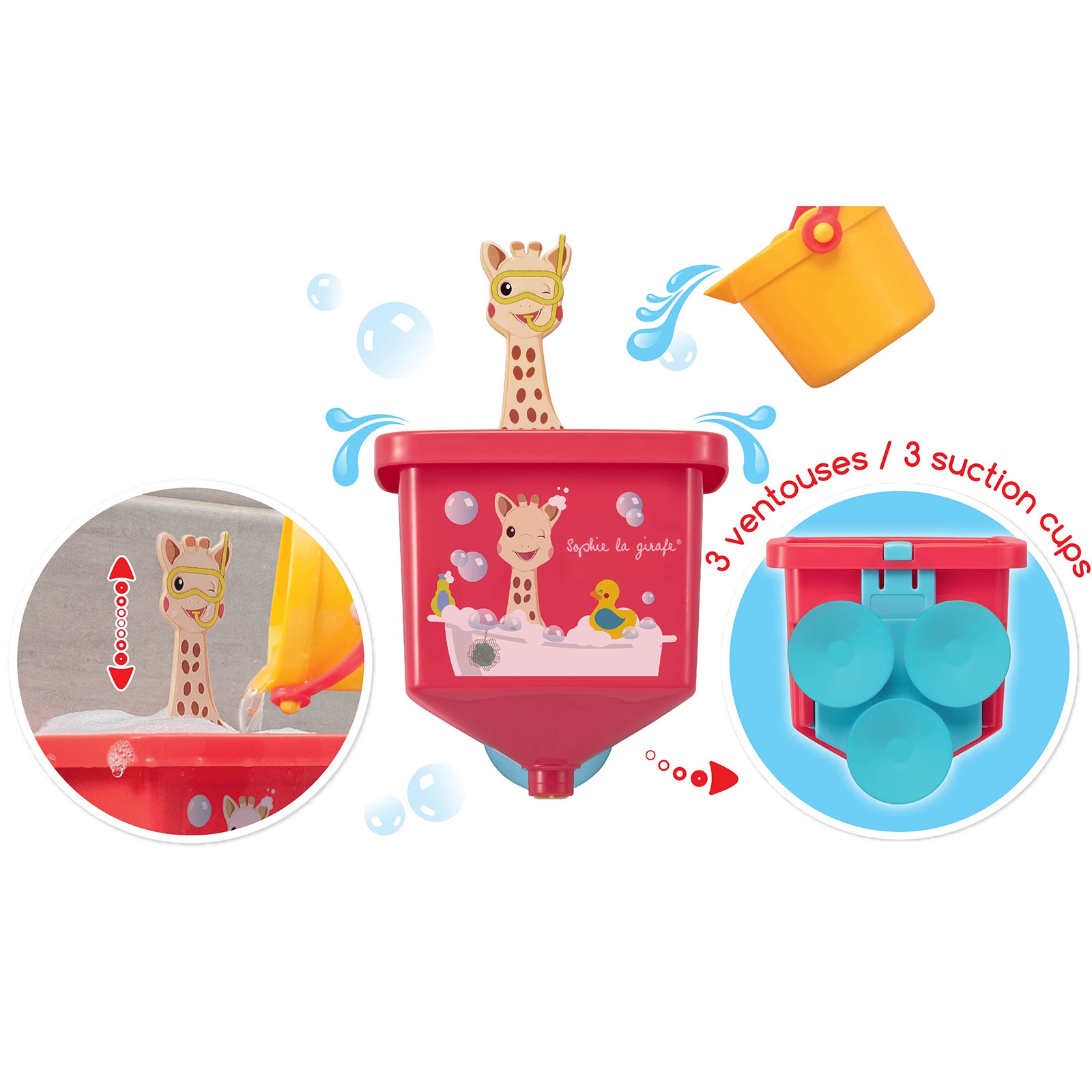 Jouet de bain Tuyaux folies : Sophie la girafe