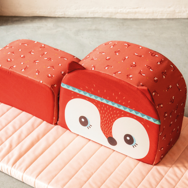 Pouf modulable Alice le renard (Lilliputiens) - Couverture