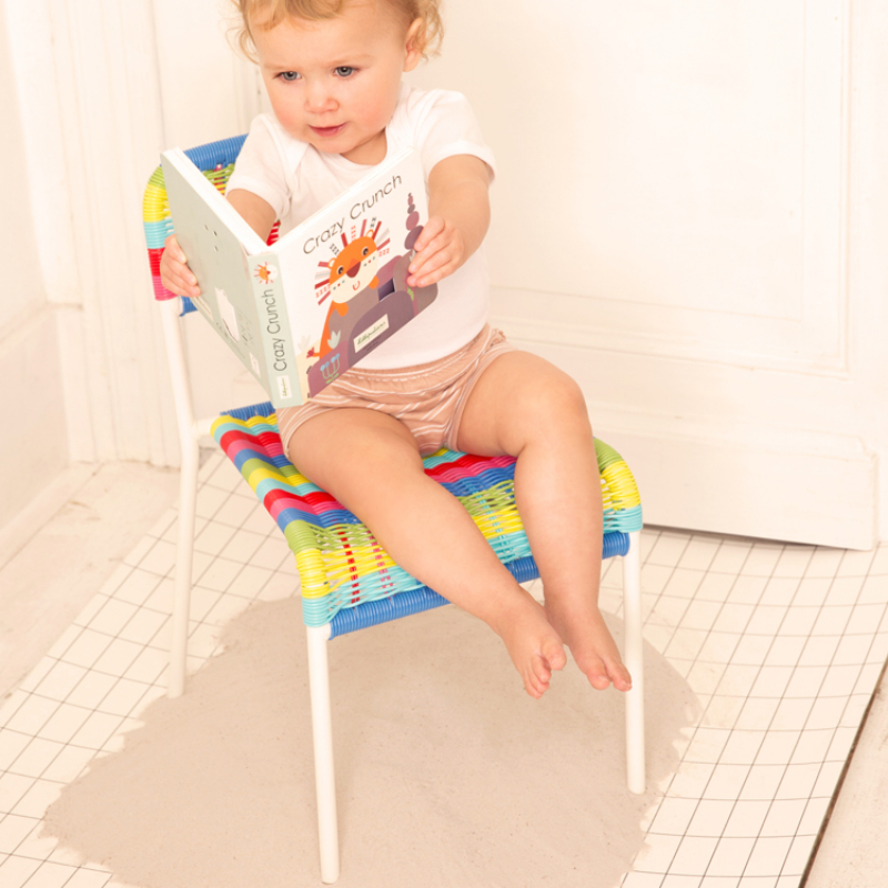 Livre bébé tactile et sonore Crazy Crunch (Lilliputiens) - Couverture