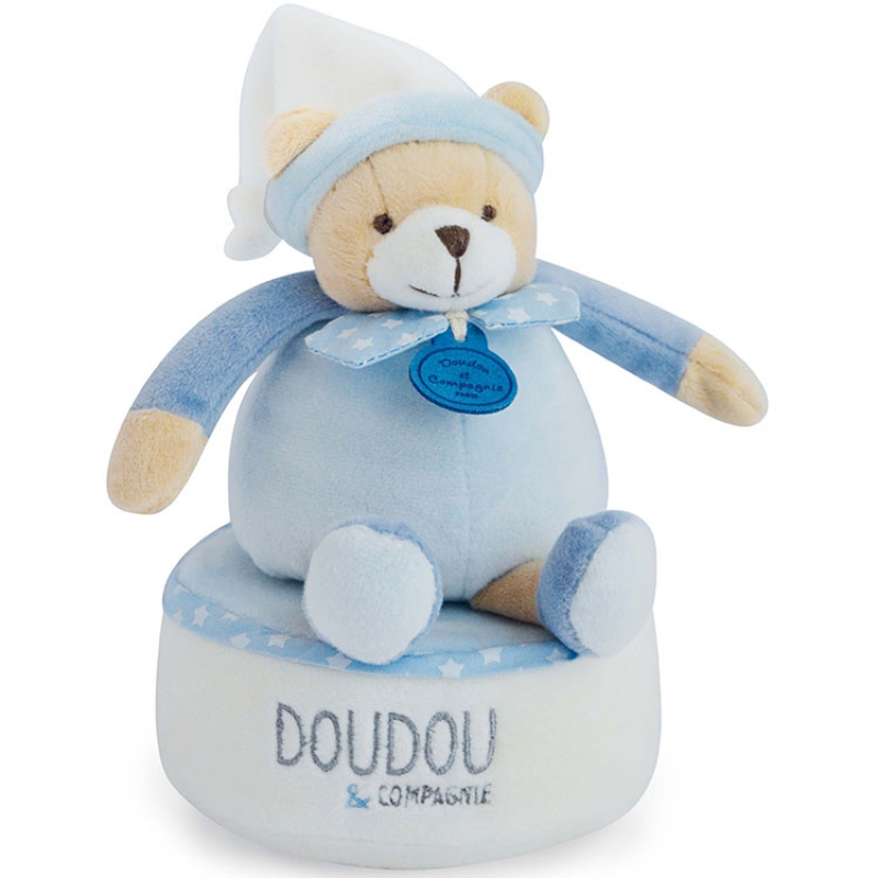 Doudou et Compagnie Petit Chou Doudou Attache-Sucette Bleu