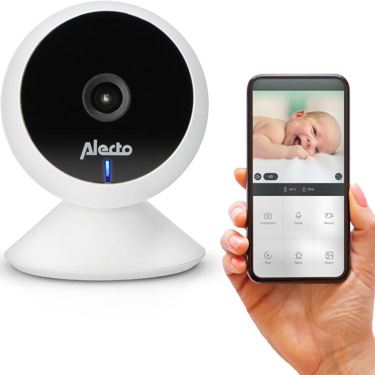 Babyphone Wifi avec caméra Smartbaby blanc (Alecto) - Image 2