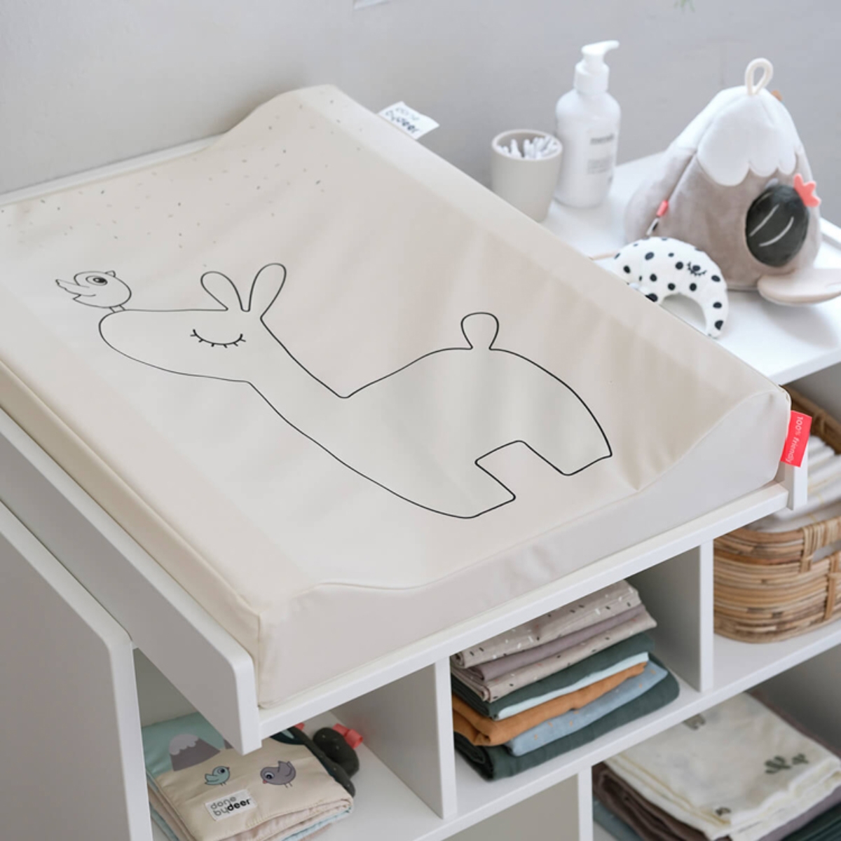 Matelas à langer Easy wipe Lalee Sable (50 x 65 cm) (Done by deer) - Couverture