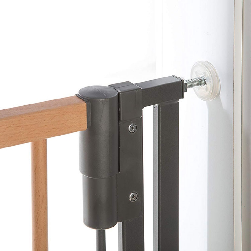 Barrière Easy Lock Wood Plus avec adaptateur escalier (84 à 92 cm) (Geuther) - Image 3