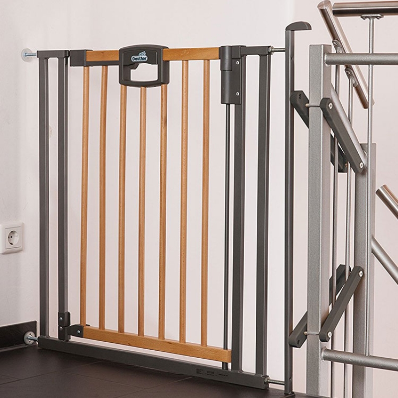 Barrière Easy Lock Wood Plus avec adaptateur escalier (84 à 92 cm) (Geuther) - Image 8