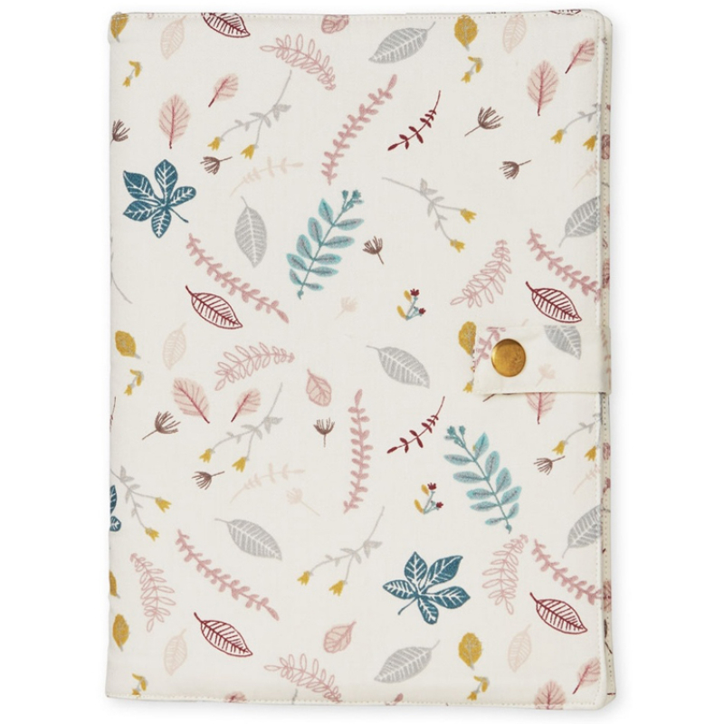 Protege Carnet De Sante Pressed Leaves Rose