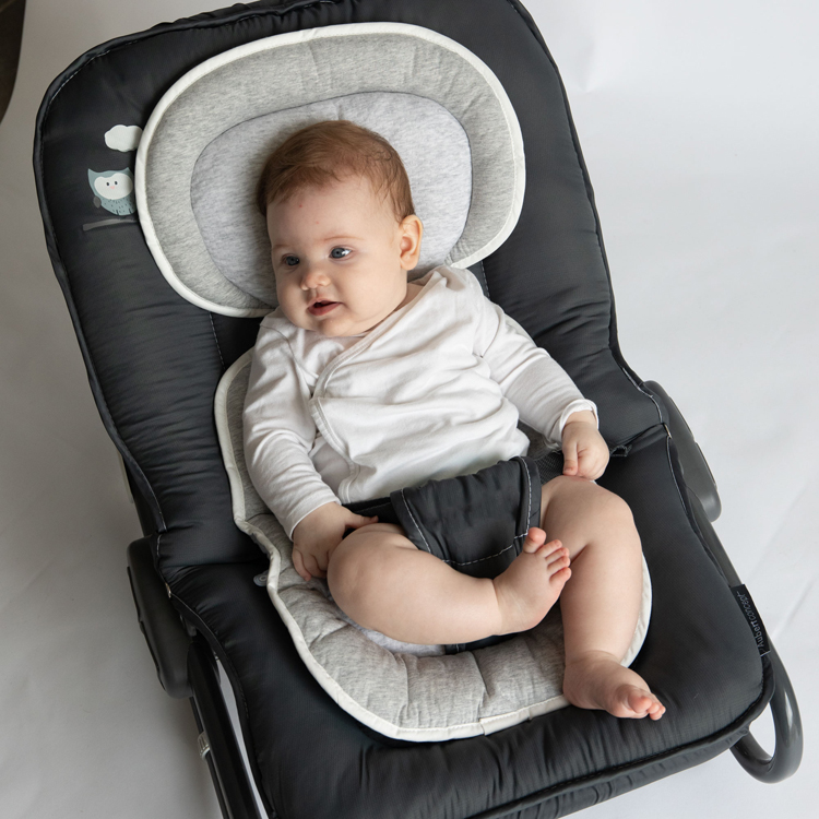 Cale bébé Body pad 3D gris : Domiva - Berceau Magique