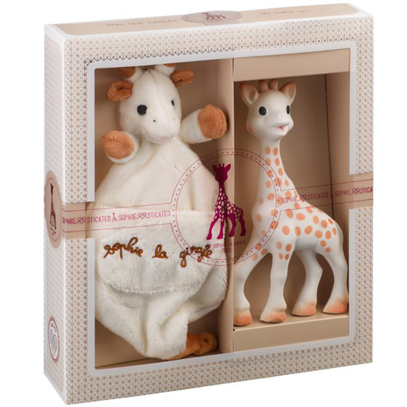 Girafe Sophie + livre des souvenirs de bébé - Vulli Jouet d'éveil 100%  naturel