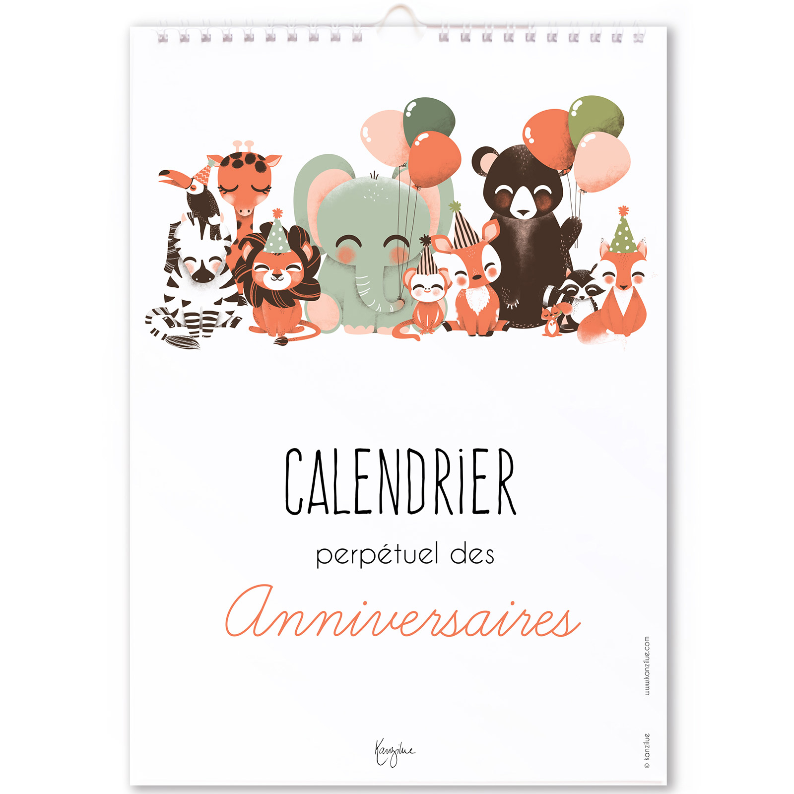 Calendrier Perpetuel Des Anniversaires Les Animignons