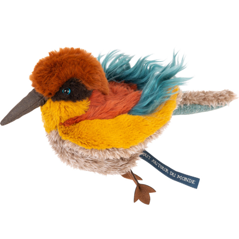 Peluche Oiseau guêpier Tout autour du monde (22 cm) (Moulin Roty) - Couverture