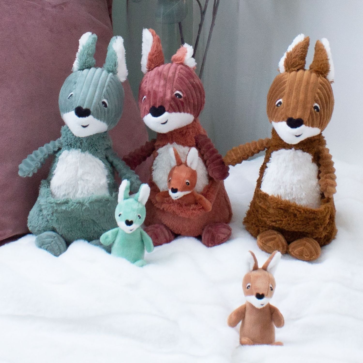 Peluche Les Ptipotos Kangourou cassonade (33 cm) (Les Déglingos) - Couverture