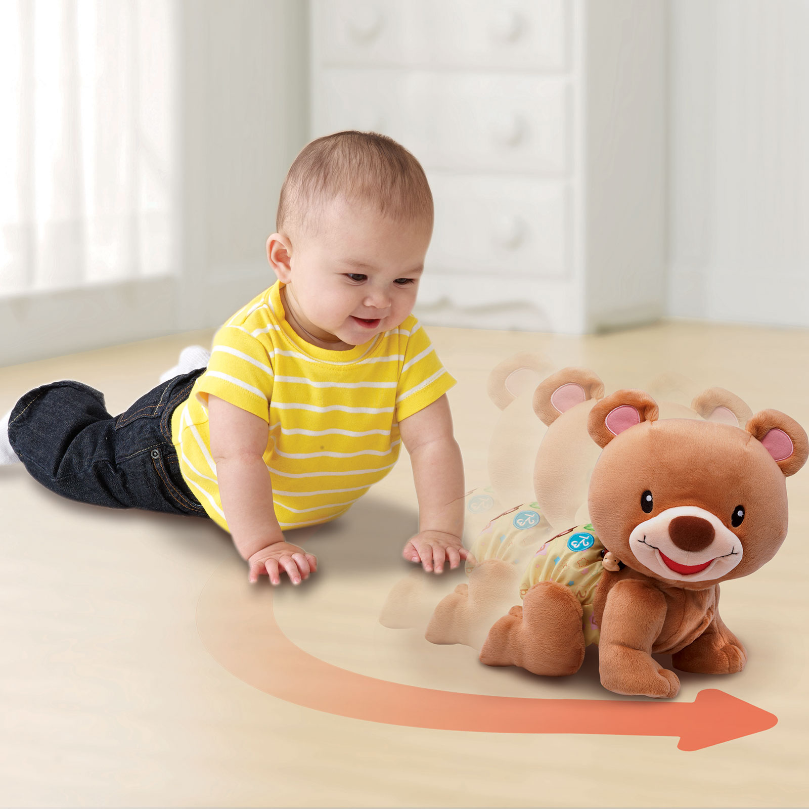 Ourson 123 suis-moi marron (VTech) - Couverture