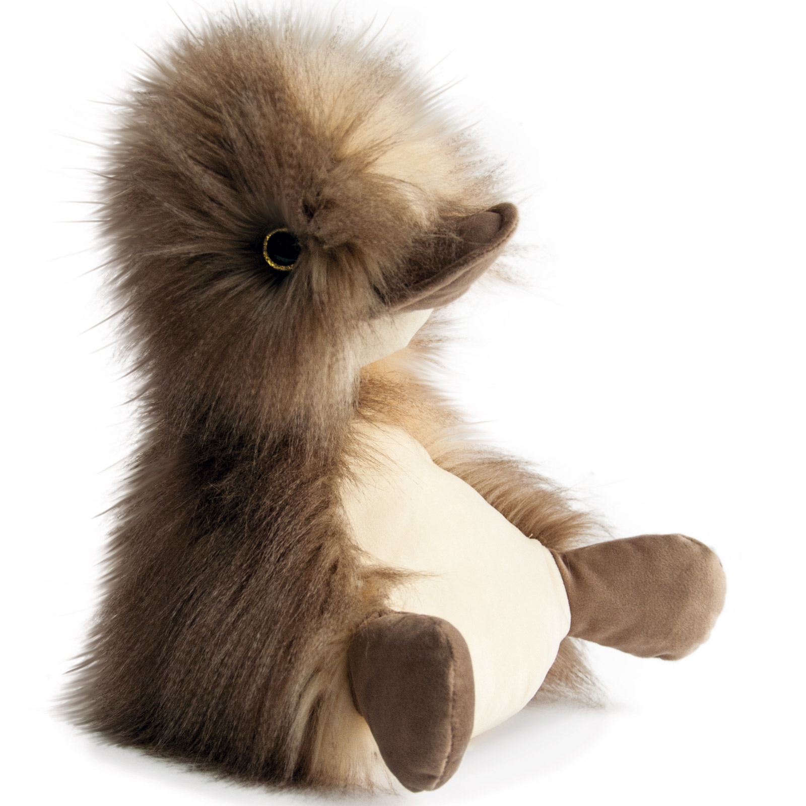 Peluche Coin Coin Panache taupe 30 cm Coin Coin