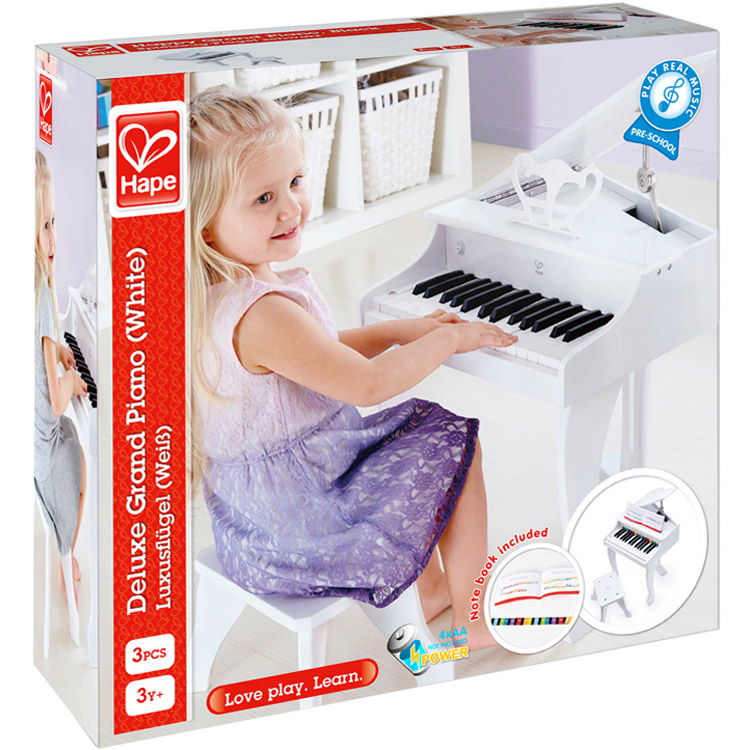 Piano à queue électronique Deluxe blanc (Hape) - Image 8