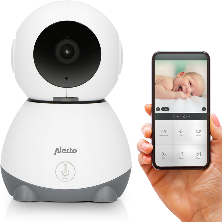 Babyphone Wifi avec caméra Smartbaby blanc et gris (Alecto) - Image 4
