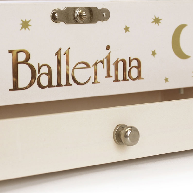 Boîte à bijoux musicale phosphorescente Ballerina