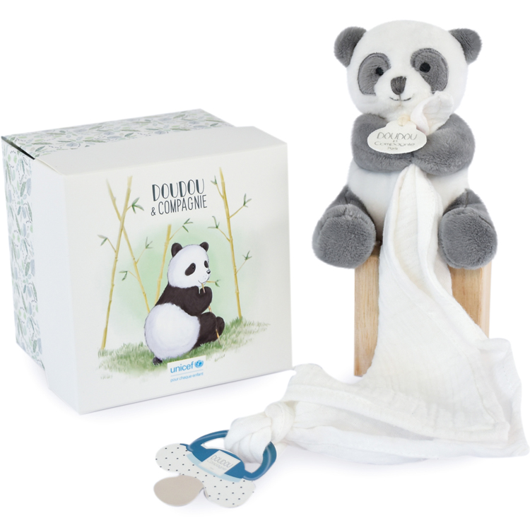 Panda Roux Marionnette UNICEF 25 cm DOUDOU ET COMPAGNIE, Vente en