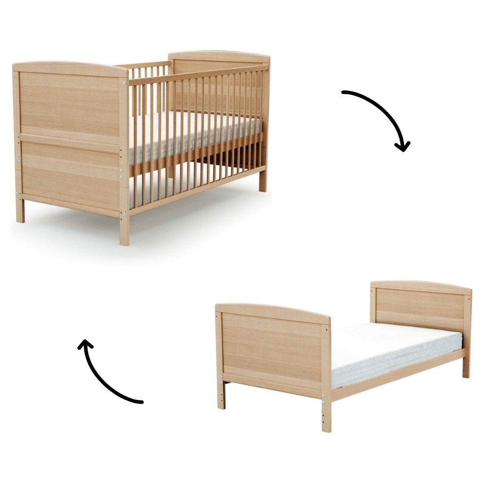 Lit Evolutif En Bois De Hetre Verni Essentiel 70 X 140
