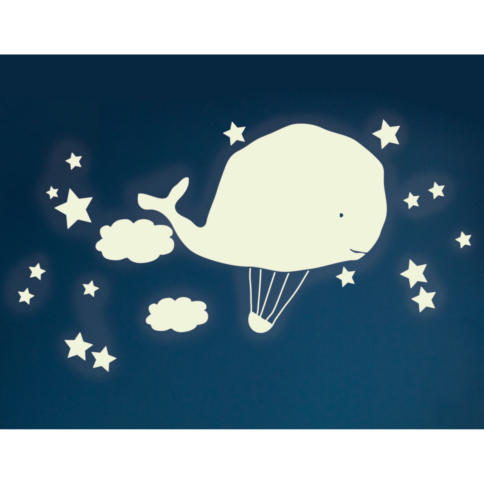 Stickers phosphorescent Montgolfière baleine (Mimi'lou) - Image 2