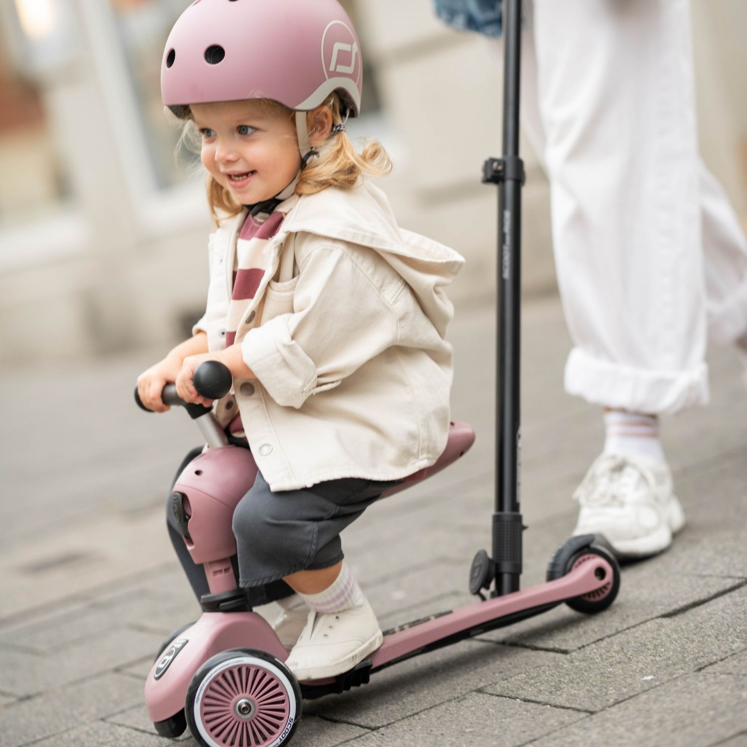 Casque enfant Trybike taille XS Crème main image 0