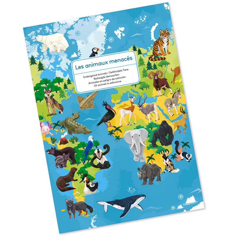Puzzle éducatif géant - Les animaux menacés 6 à 12 ans - 🧸 La boutique en  ligne Des Jouets Voyageurs