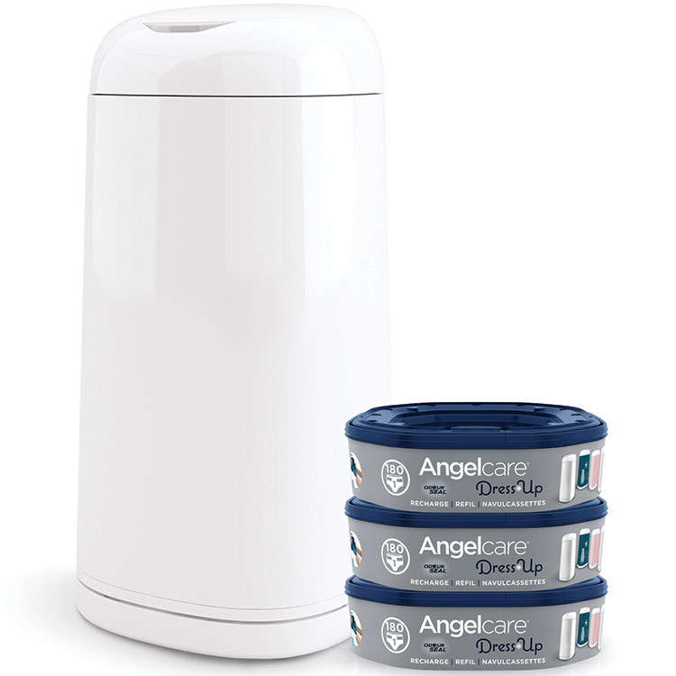 Pack de 3 recharges octogonales pour poubelle à couche Angelcare Dress Up -  Achat & prix