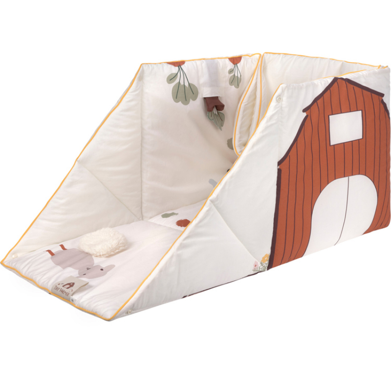 Tapis d´éveil 2 en 1 en coton bio Tiny Farmer (120 x 120 cm) (Lassig) - Couverture