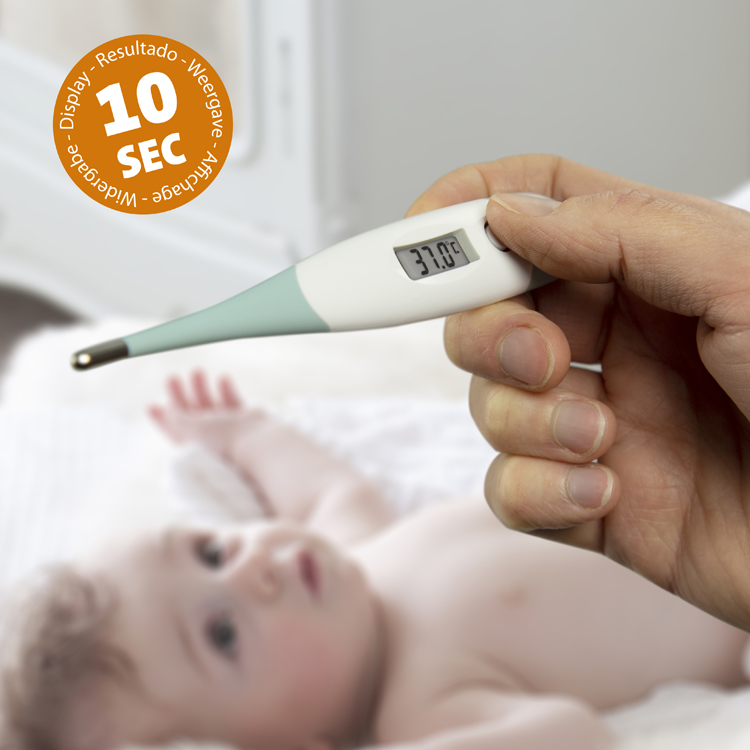 Thermomètre digital bébé vert (Alecto) - Image 3