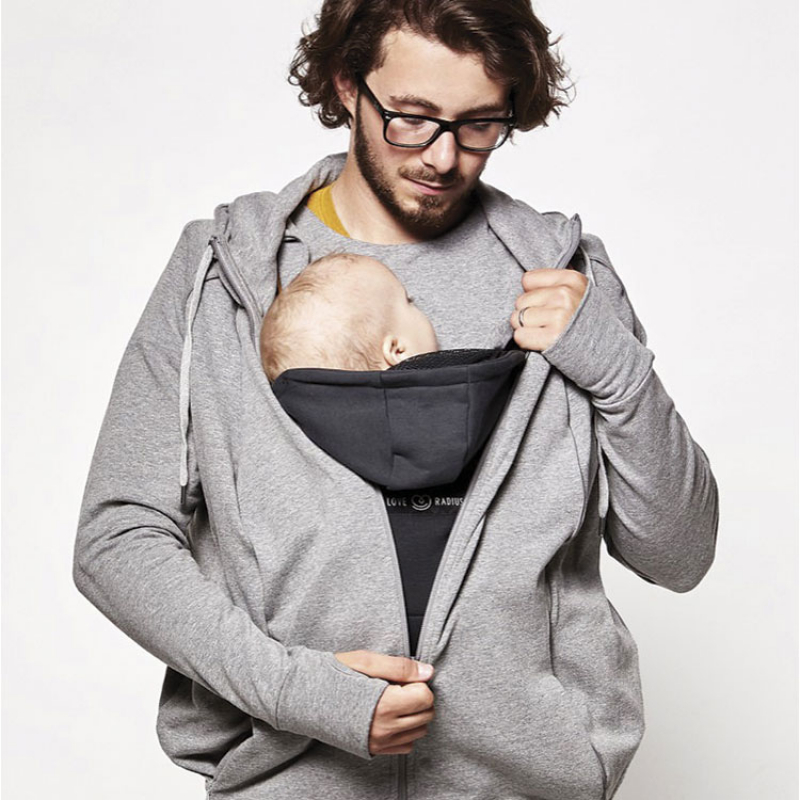 Sweat Du Parent Pour Porte Bebe Gris Chine Taille L