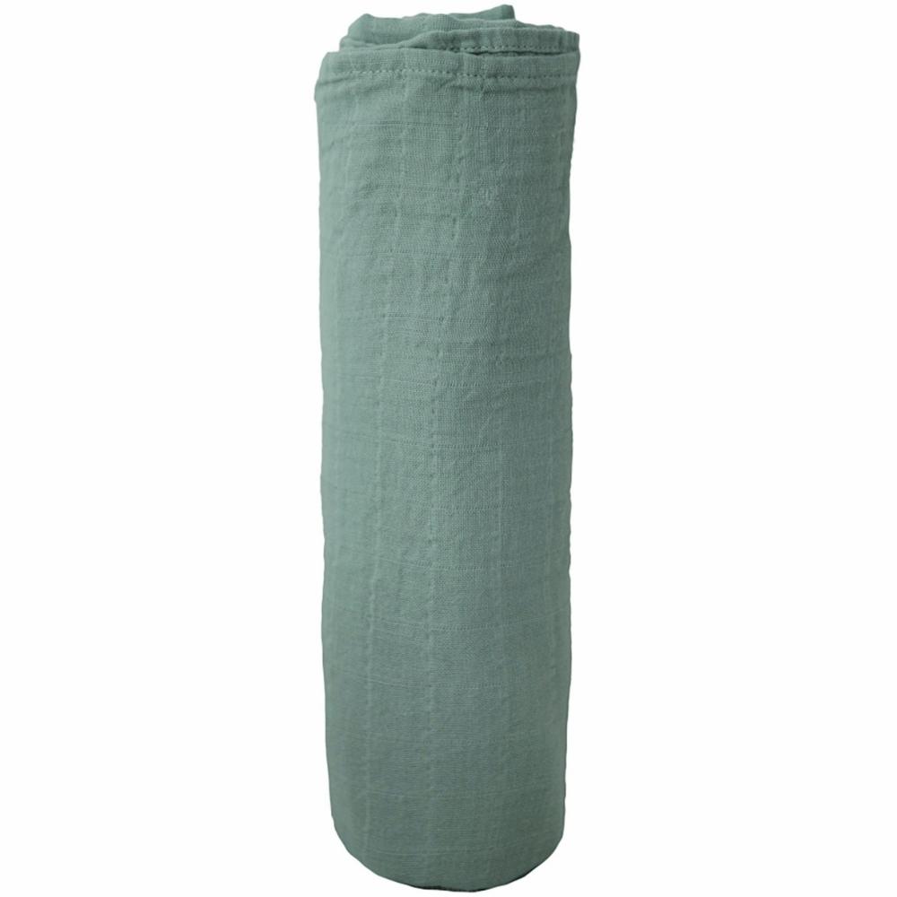 Maxi lange en coton bio Roman green (120 x 120 cm) (Mushie) - Image 2