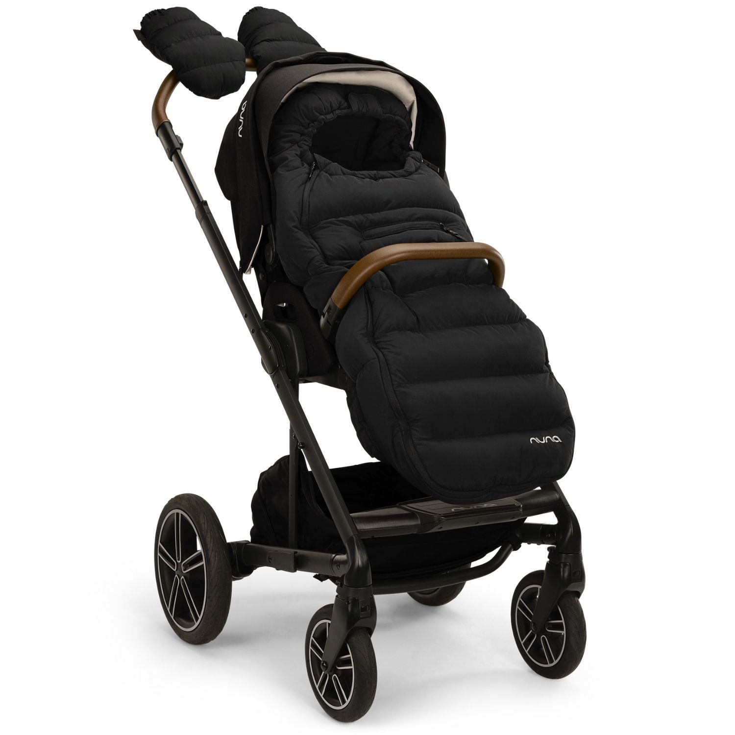 BAMBINIWELT Luge En Bois Avec Dossier Et Corde De Traction, Chancelière D'hiver Universelle (108 Cm), Convient également Pour Nacelle, Poussette, Buggy, En Laine Unie (gris Foncé