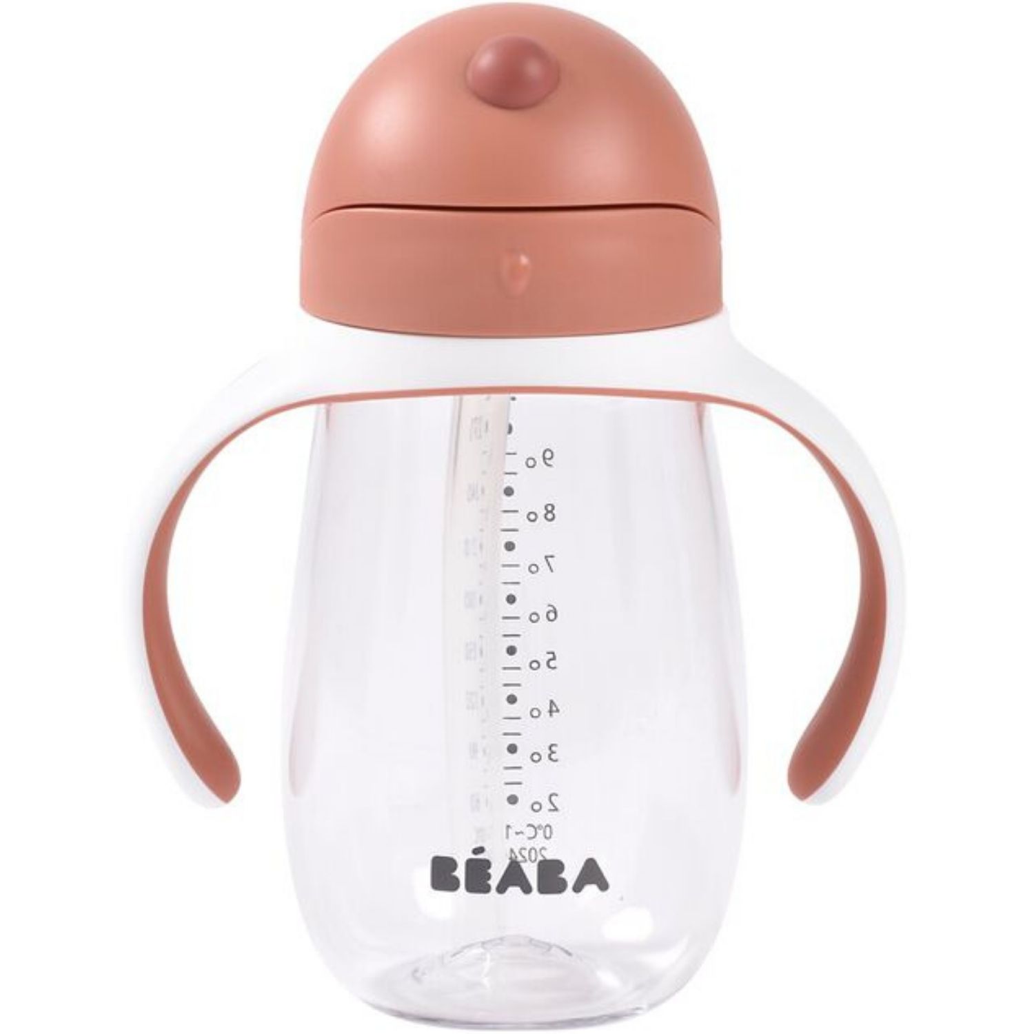 Biberon Apprentissage Béaba 2 En 1 - 210ml, Tétine Et Embout Paille - Sans BPA, Étanche