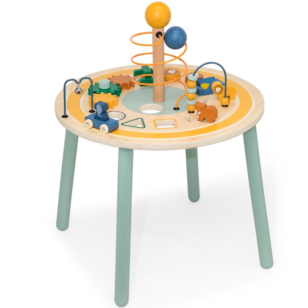 Mini table d'activités en bois FSC® - multicolore, Jouet