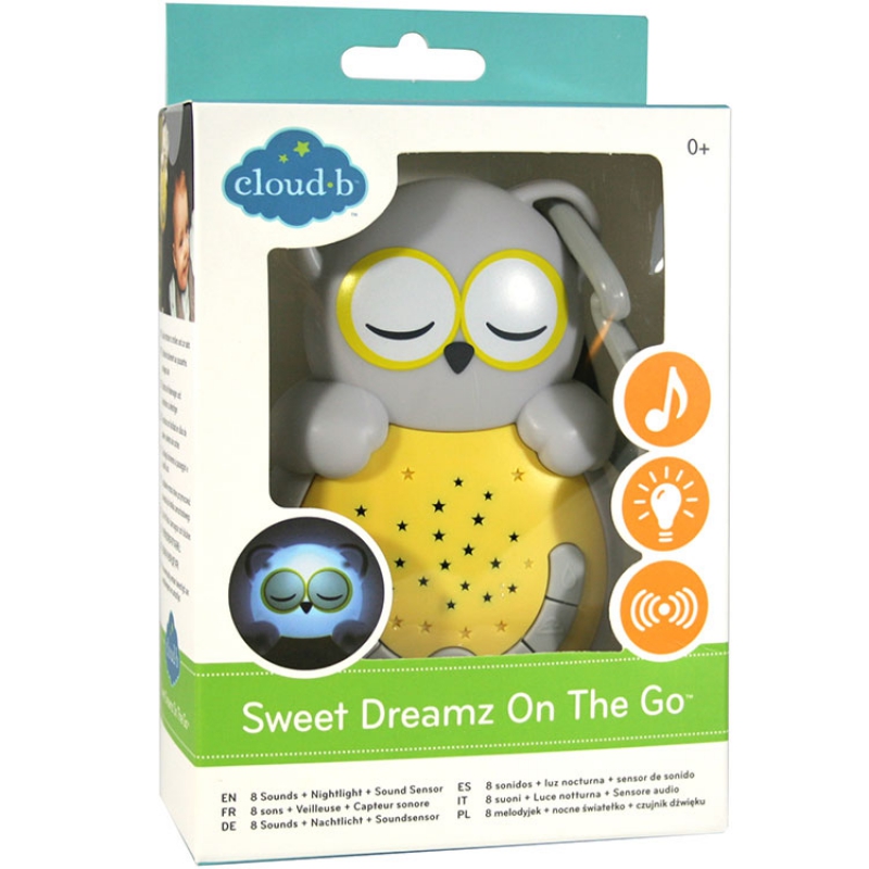 cloud-b® Veilleuse nomade chat Sweet Dreamz on the Go blanc