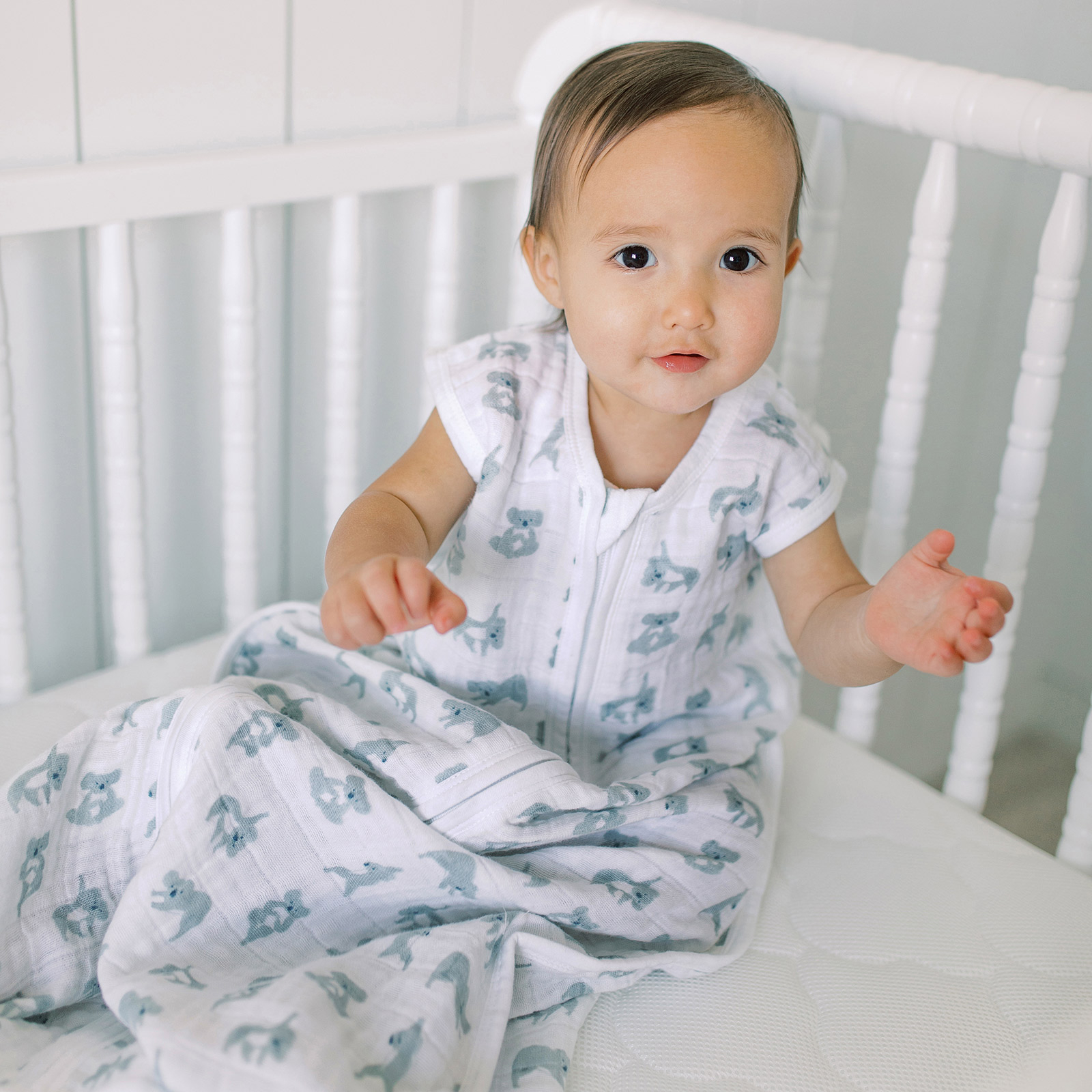 Gigoteuse et pyjama bébé - Gigoteuse mousseline coton - Maman