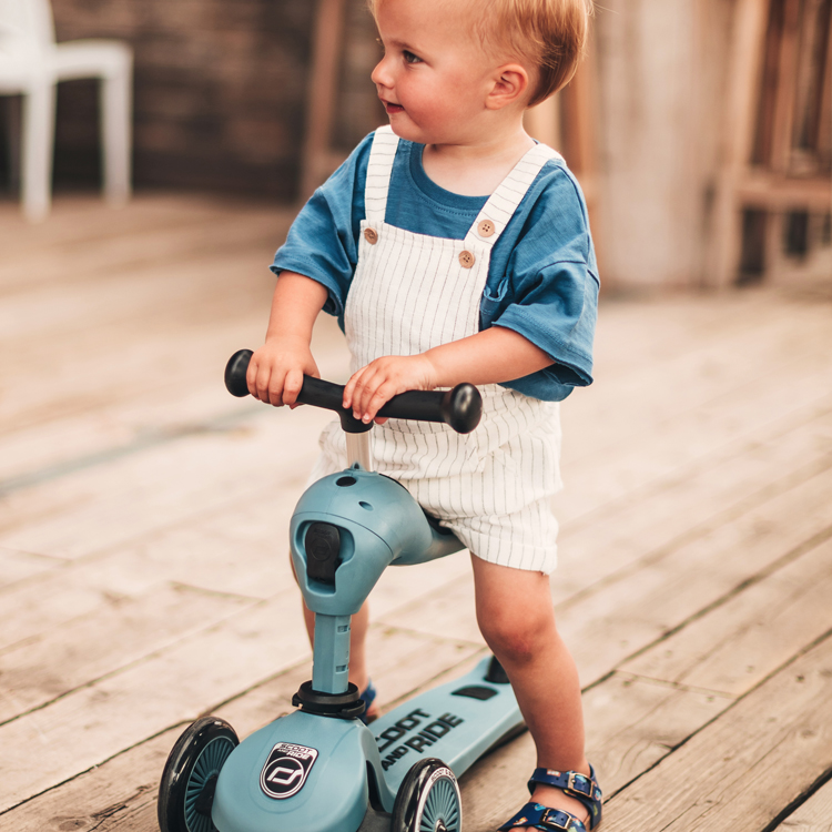 Porteur Evolutif En Trottinette Highwaykick 1 Bleu Acier